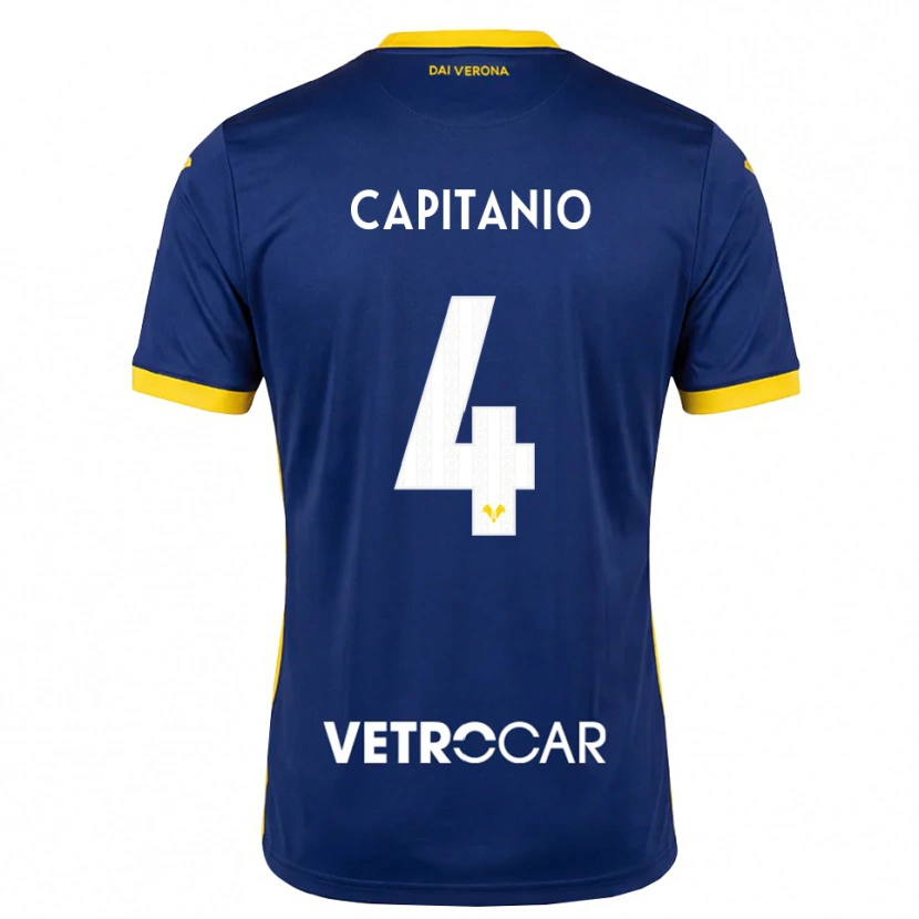 Danxen Homem Camisola Alex Capitanio #4 Azul Real Amarelo Branco Principal 2026/27 Camisa Brasil
