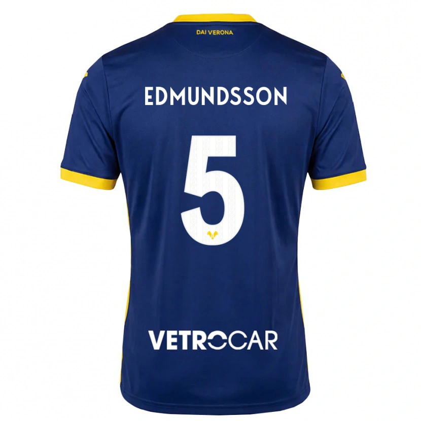 Danxen Homem Camisola Andrias Edmundsson #5 Azul Real Amarelo Branco Principal 2026/27 Camisa Brasil