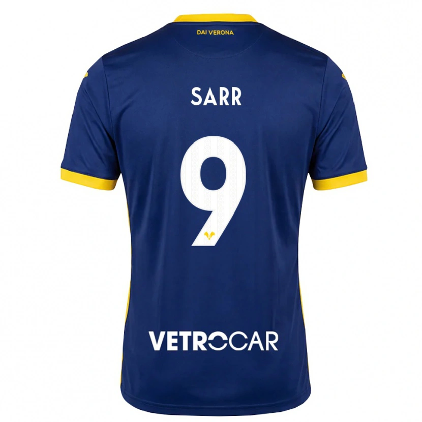 Danxen Homem Camisola Amin Sarr #9 Azul Real Amarelo Branco Principal 2026/27 Camisa Brasil