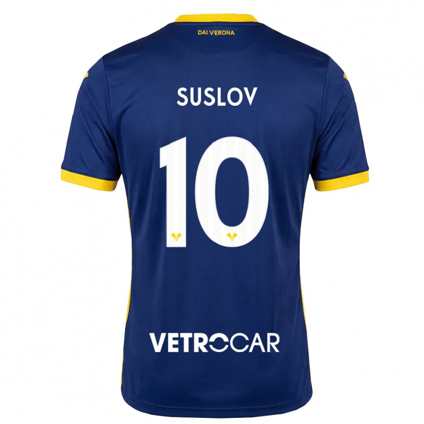 Danxen Homem Camisola Tomas Suslov #10 Azul Real Amarelo Branco Principal 2026/27 Camisa Brasil
