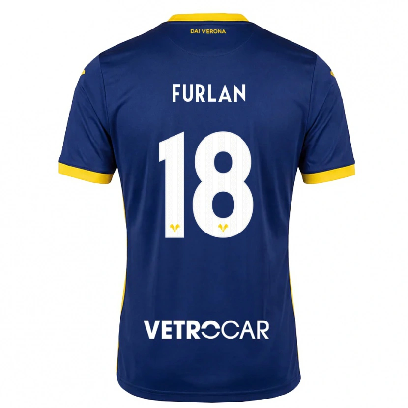 Danxen Homem Camisola David Furlan #18 Azul Real Amarelo Branco Principal 2026/27 Camisa Brasil