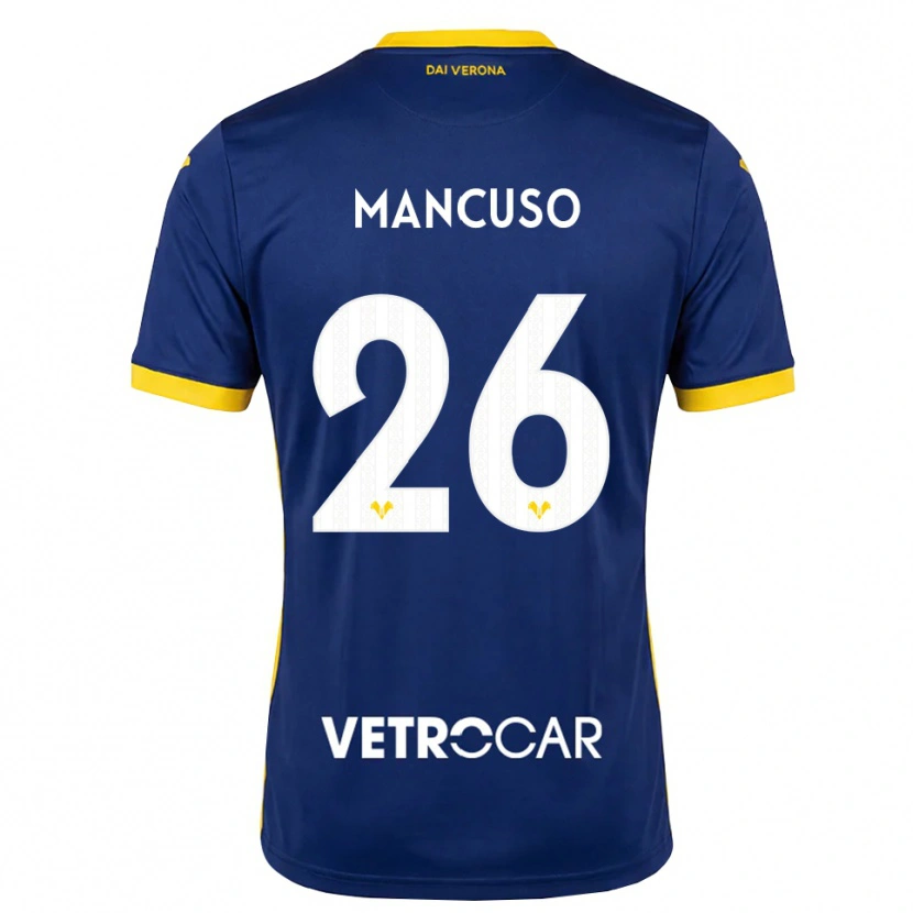 Danxen Homem Camisola Giulia Mancuso #26 Azul Real Amarelo Branco Principal 2026/27 Camisa Brasil