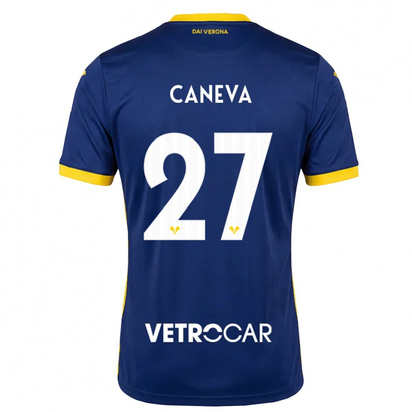 Danxen Homem Camisola Elia Caneva #27 Azul Real Amarelo Branco Principal 2026/27 Camisa Brasil