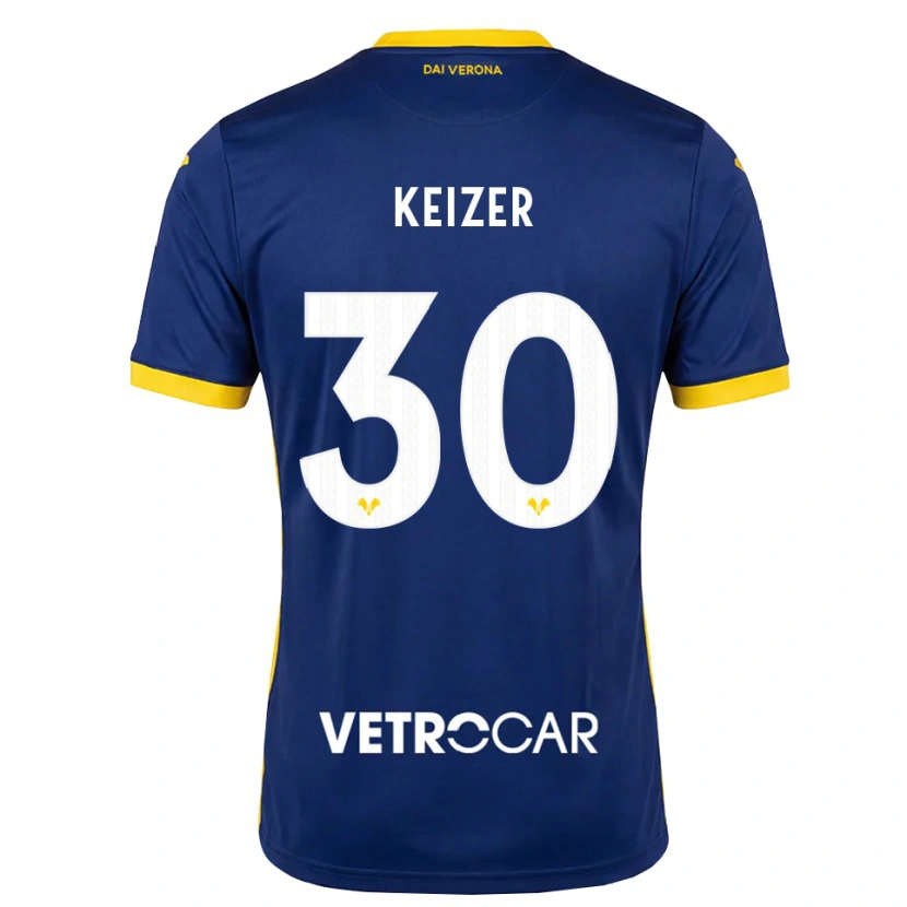 Danxen Homem Camisola Fanny Keizer #30 Azul Real Amarelo Branco Principal 2026/27 Camisa Brasil