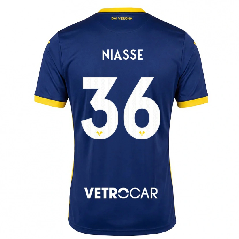 Danxen Homem Camisola Cheikh Niasse #36 Azul Real Amarelo Branco Principal 2026/27 Camisa Brasil