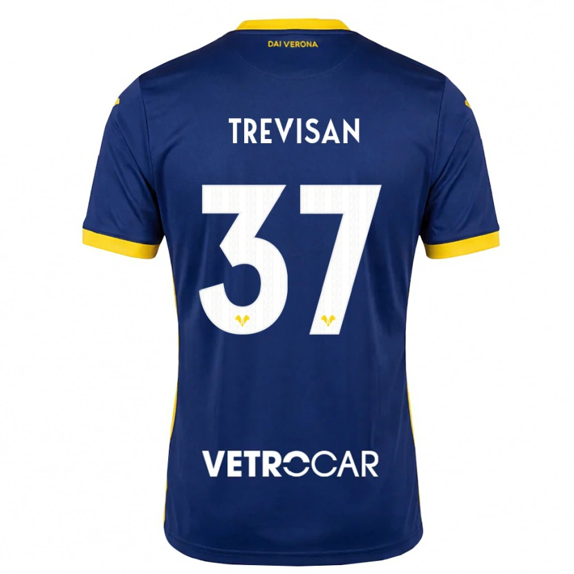 Danxen Homem Camisola Michael Trevisan #37 Azul Real Amarelo Branco Principal 2026/27 Camisa Brasil