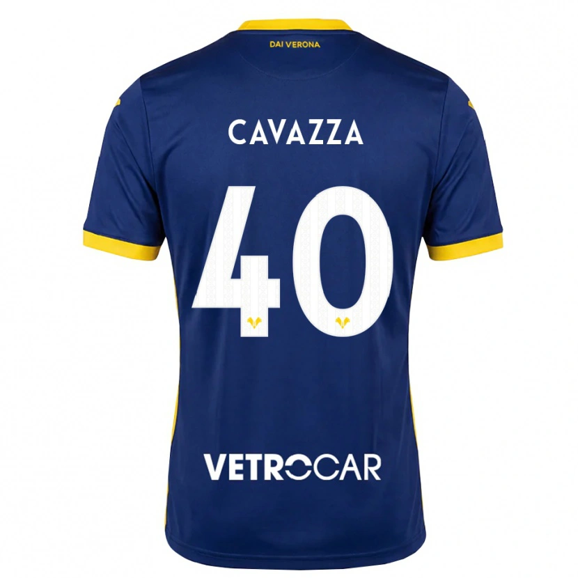 Danxen Homem Camisola Filippo Cavazza #40 Azul Real Amarelo Branco Principal 2026/27 Camisa Brasil