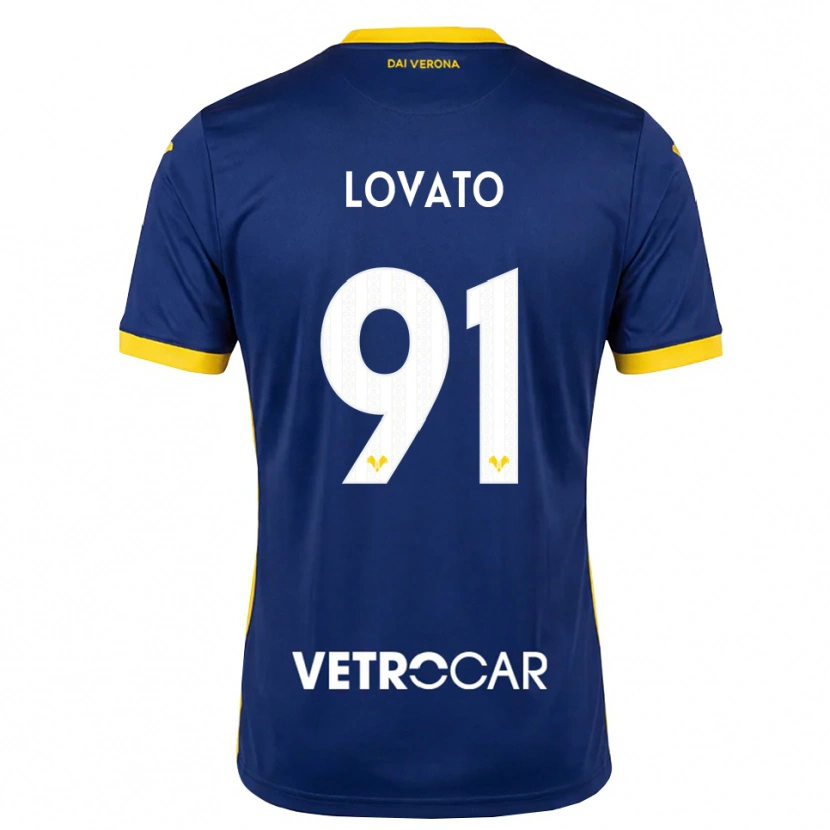 Danxen Homem Camisola Enrico Lovato #91 Azul Real Amarelo Branco Principal 2026/27 Camisa Brasil
