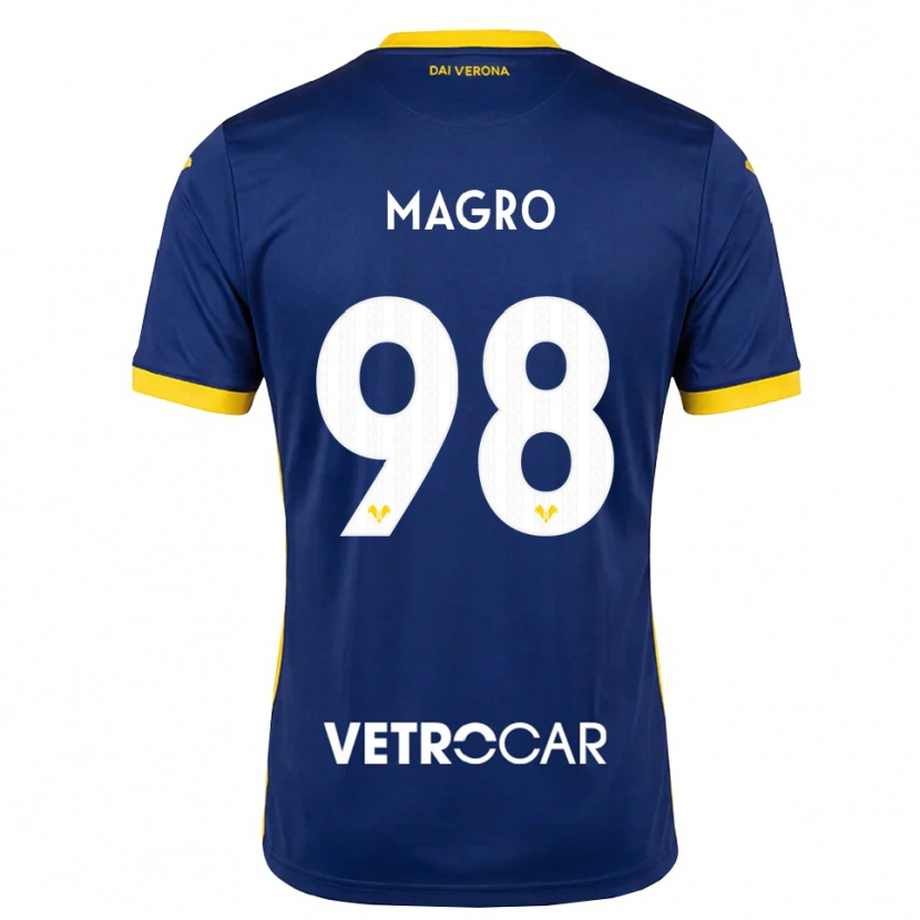 Danxen Homem Camisola Federico Magro #98 Azul Real Amarelo Branco Principal 2026/27 Camisa Brasil