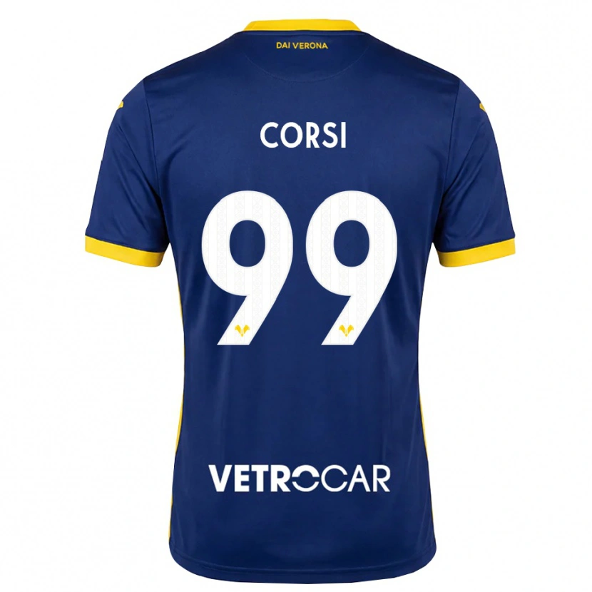 Danxen Homem Camisola Sara Corsi #99 Azul Real Amarelo Branco Principal 2026/27 Camisa Brasil