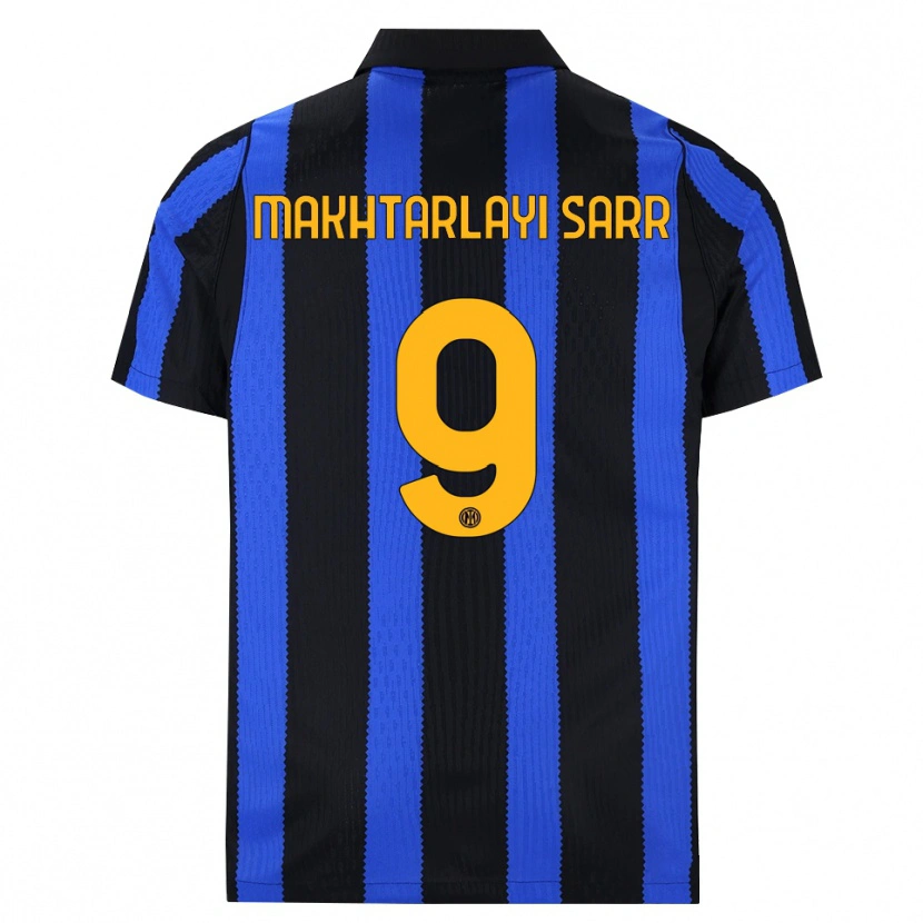 Danxen Homem Camisola Amadou Makhtarlayi Sarr #9 Preto Azul Amarelo Principal 2026/27 Camisa Brasil