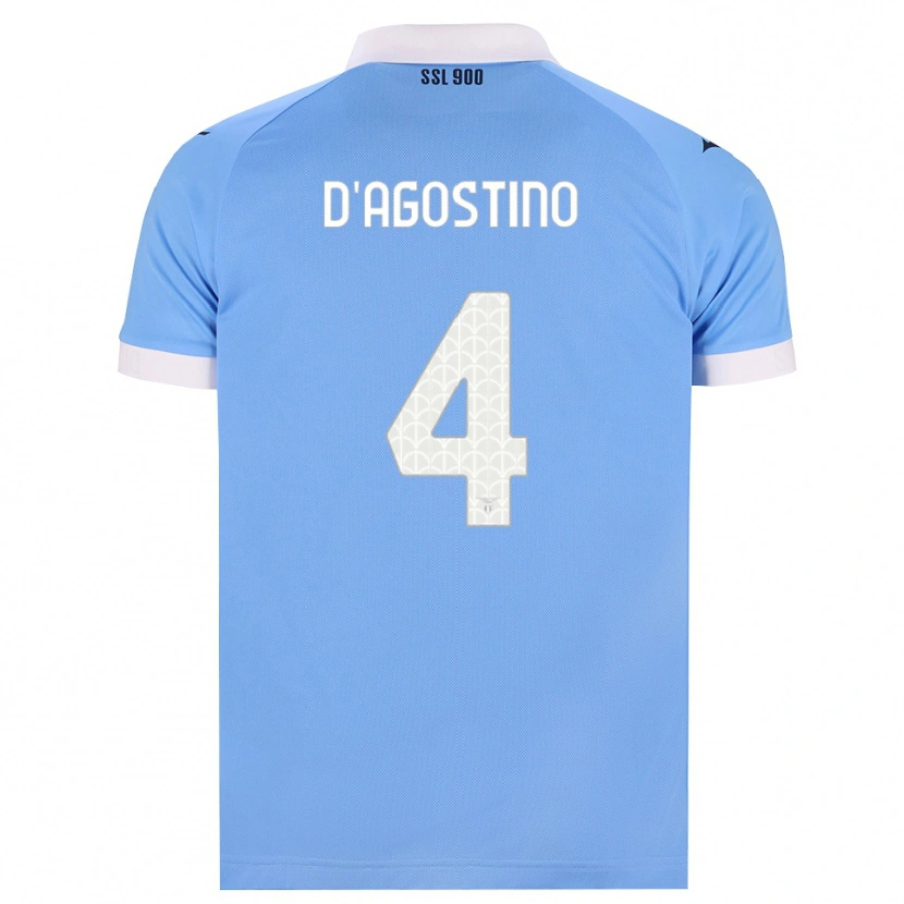 Danxen Homem Camisola Giuseppe D'agostino #4 Azul Celeste Preto Branco Principal 2026/27 Camisa Brasil