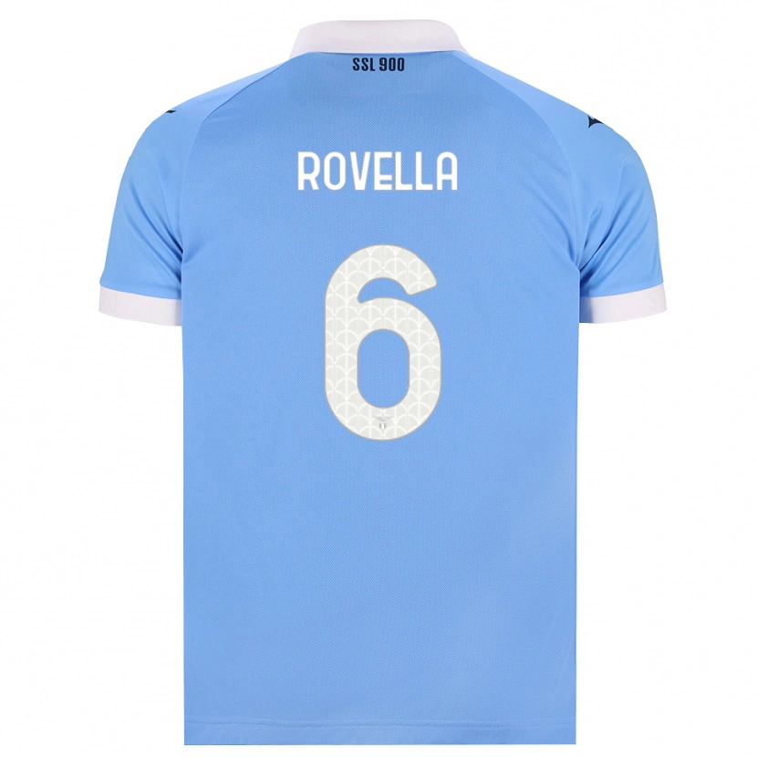 Danxen Homem Camisola Nicolò Rovella #6 Azul Celeste Preto Branco Principal 2026/27 Camisa Brasil
