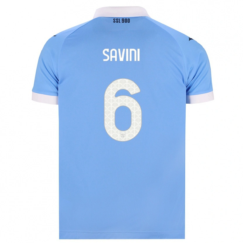 Danxen Homem Camisola Federica Savini #6 Azul Celeste Preto Branco Principal 2026/27 Camisa Brasil