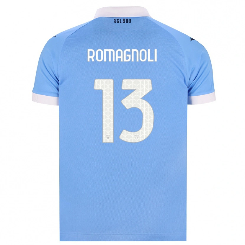 Danxen Homem Camisola Alessio Romagnoli #13 Azul Celeste Preto Branco Principal 2026/27 Camisa Brasil