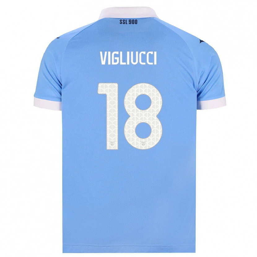 Danxen Homem Camisola Chiara Vigliucci #18 Azul Celeste Preto Branco Principal 2026/27 Camisa Brasil