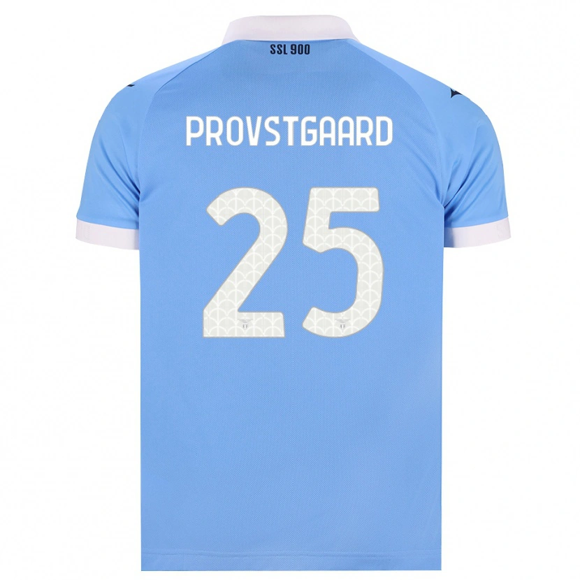 Danxen Homem Camisola Oliver Provstgaard #25 Azul Celeste Preto Branco Principal 2026/27 Camisa Brasil