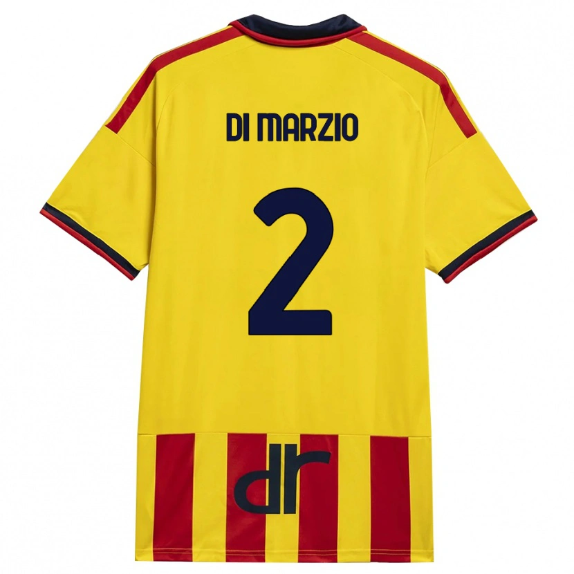 Danxen Homem Camisola Flavio Di Marzio #2 Amarelo Vermelho Principal 2026/27 Camisa Brasil