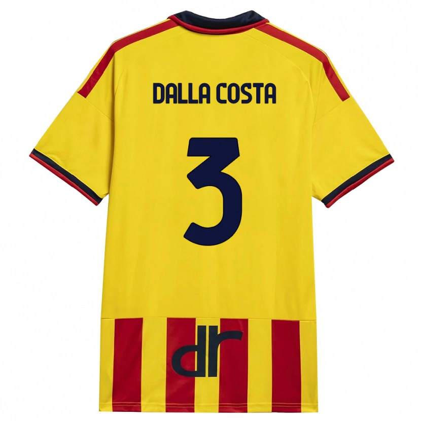 Danxen Homem Camisola Luca Dalla Costa #3 Amarelo Vermelho Principal 2026/27 Camisa Brasil