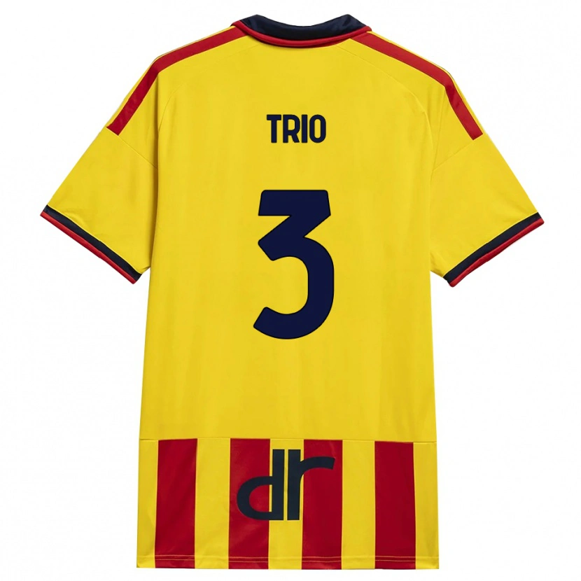 Danxen Homem Camisola Stefano Trio #3 Amarelo Vermelho Principal 2026/27 Camisa Brasil