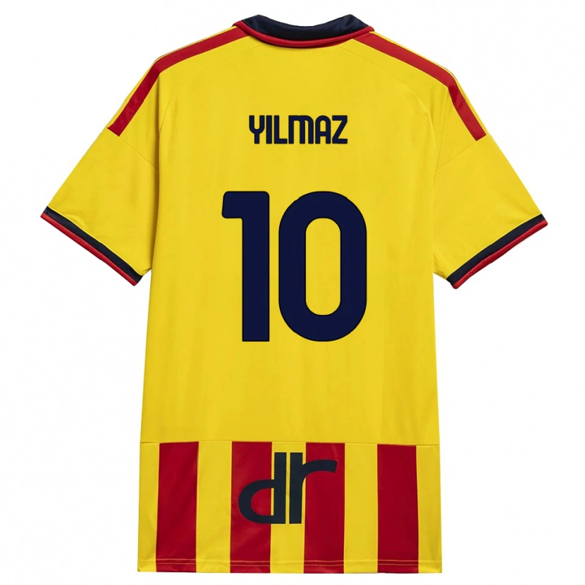 Danxen Homem Camisola Enes Yilmaz #10 Amarelo Vermelho Principal 2026/27 Camisa Brasil