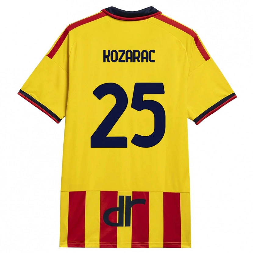 Danxen Homem Camisola Haris Kozarac #25 Amarelo Vermelho Principal 2026/27 Camisa Brasil