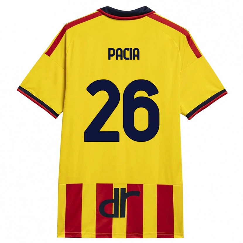 Danxen Homem Camisola Fabiano Pacia #26 Amarelo Vermelho Principal 2026/27 Camisa Brasil