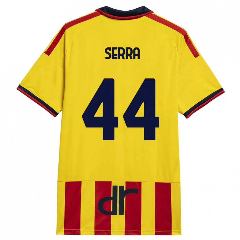 Danxen Homem Camisola Francesco Serra #44 Amarelo Vermelho Principal 2026/27 Camisa Brasil