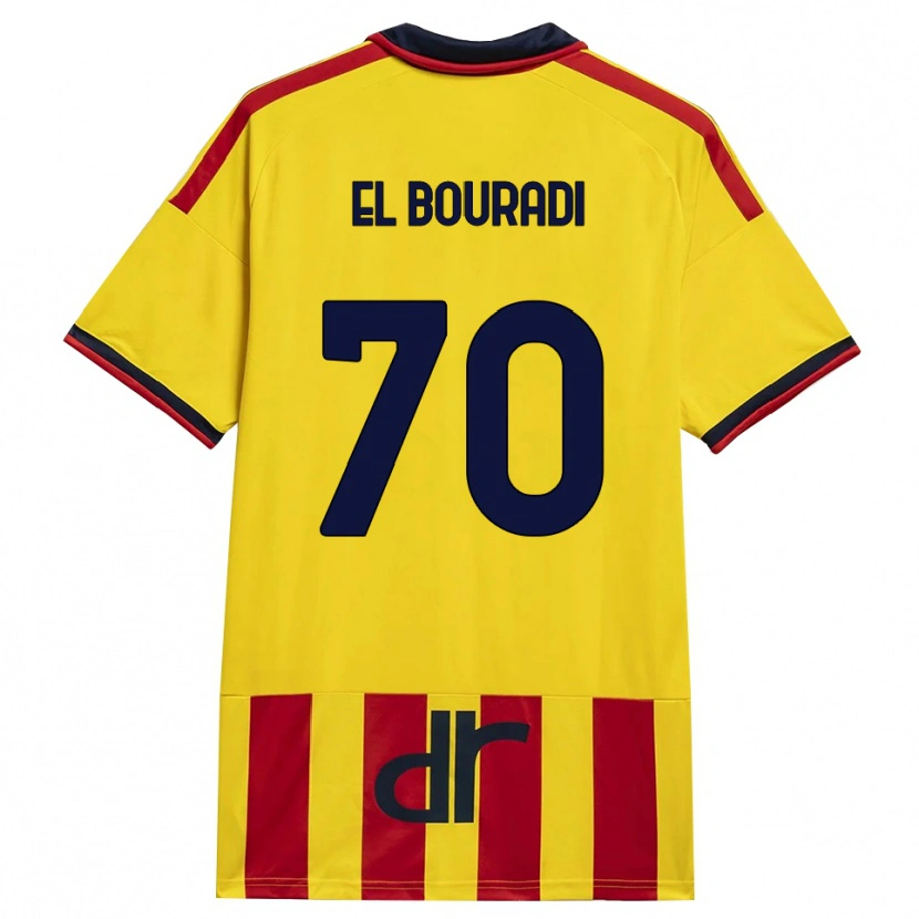 Danxen Homem Camisola Walid El Bouradi #70 Amarelo Vermelho Principal 2026/27 Camisa Brasil