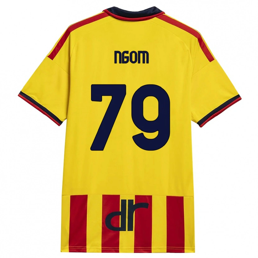 Danxen Homem Camisola Oumar Ngom #79 Amarelo Vermelho Principal 2026/27 Camisa Brasil