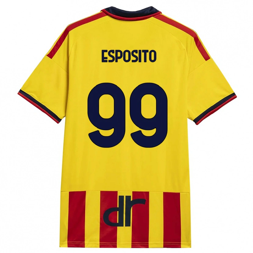 Danxen Homem Camisola Pasquale Esposito #99 Amarelo Vermelho Principal 2026/27 Camisa Brasil