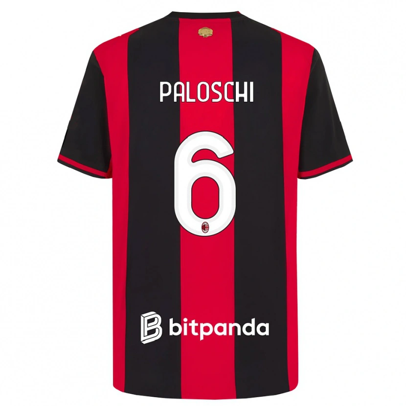 Danxen Homem Camisola Dorian Paloschi #6 Vermelho Preto Branco Principal 2026/27 Camisa Brasil