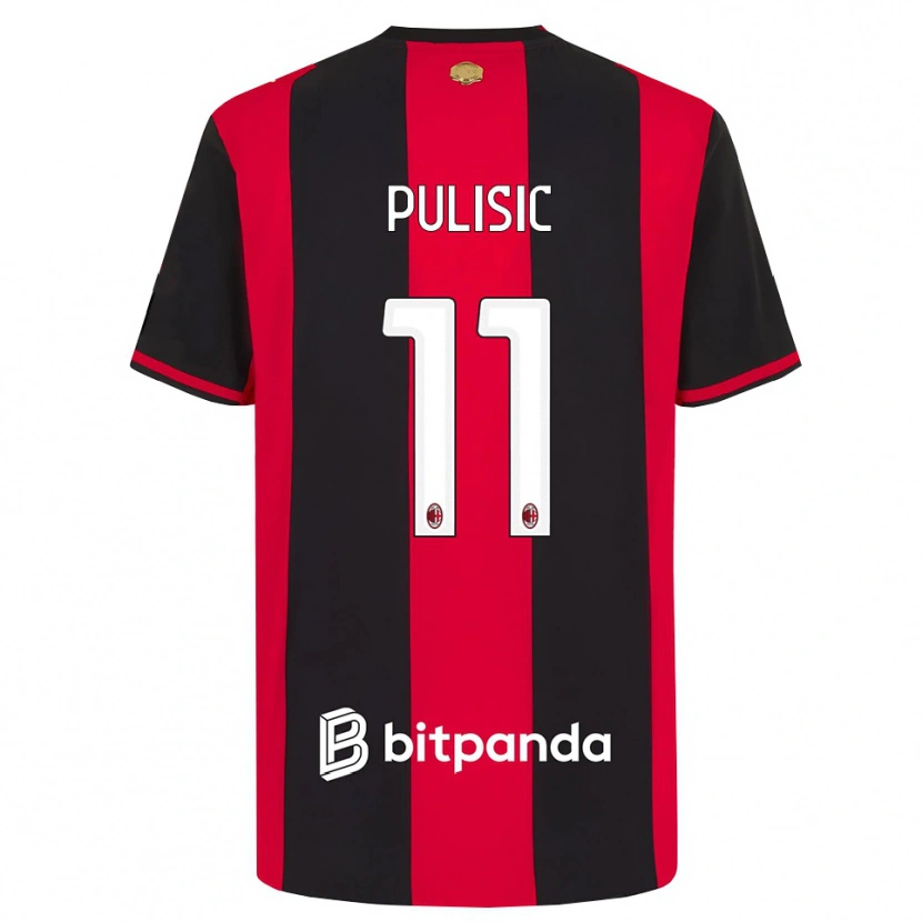 Danxen Homem Camisola Christian Pulisic #11 Vermelho Preto Branco Principal 2026/27 Camisa Brasil