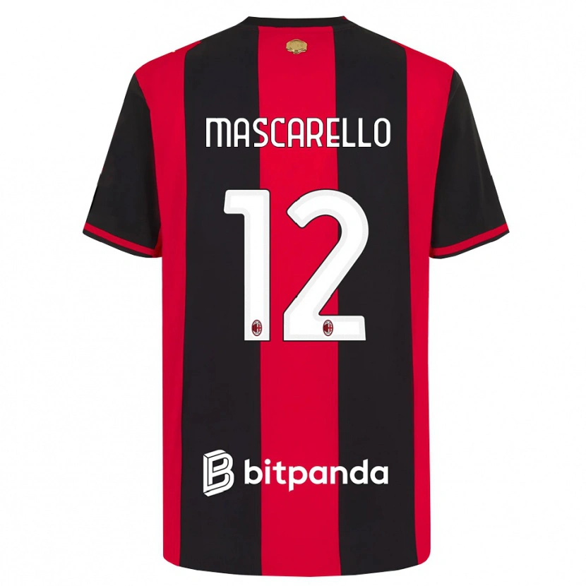 Danxen Homem Camisola Marta Mascarello #12 Vermelho Preto Branco Principal 2026/27 Camisa Brasil