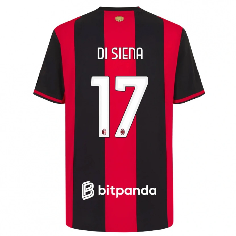 Danxen Homem Camisola Andrea Di Siena #17 Vermelho Preto Branco Principal 2026/27 Camisa Brasil