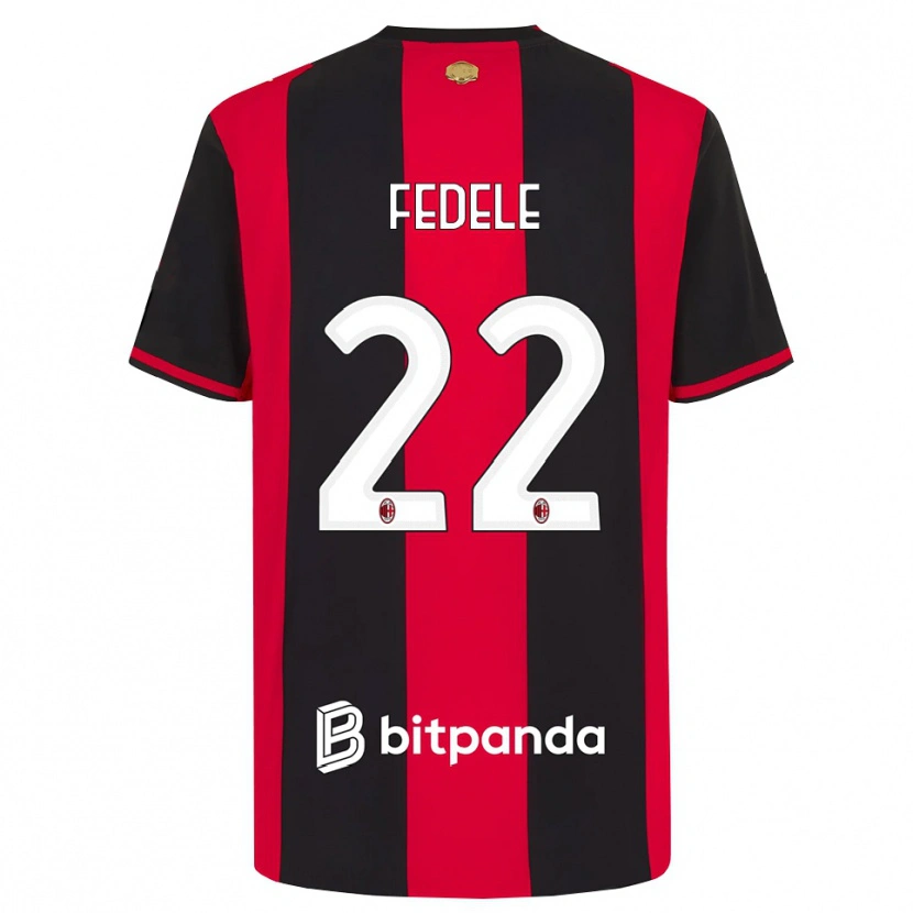 Danxen Homem Camisola Noemi Fedele #22 Vermelho Preto Branco Principal 2026/27 Camisa Brasil