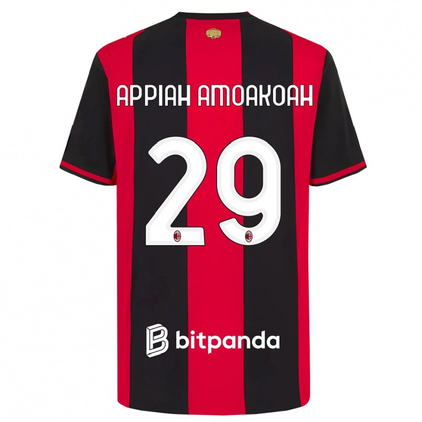 Danxen Homem Camisola Karen Appiah Amoakoah #29 Vermelho Preto Branco Principal 2026/27 Camisa Brasil