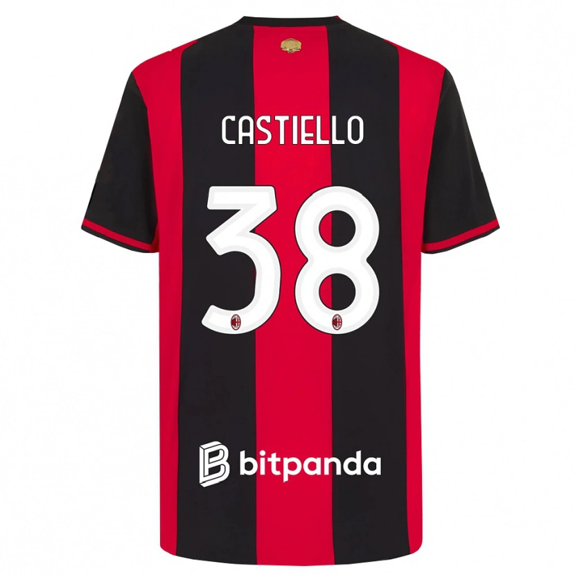 Danxen Homem Camisola Alex Castiello #38 Vermelho Preto Branco Principal 2026/27 Camisa Brasil