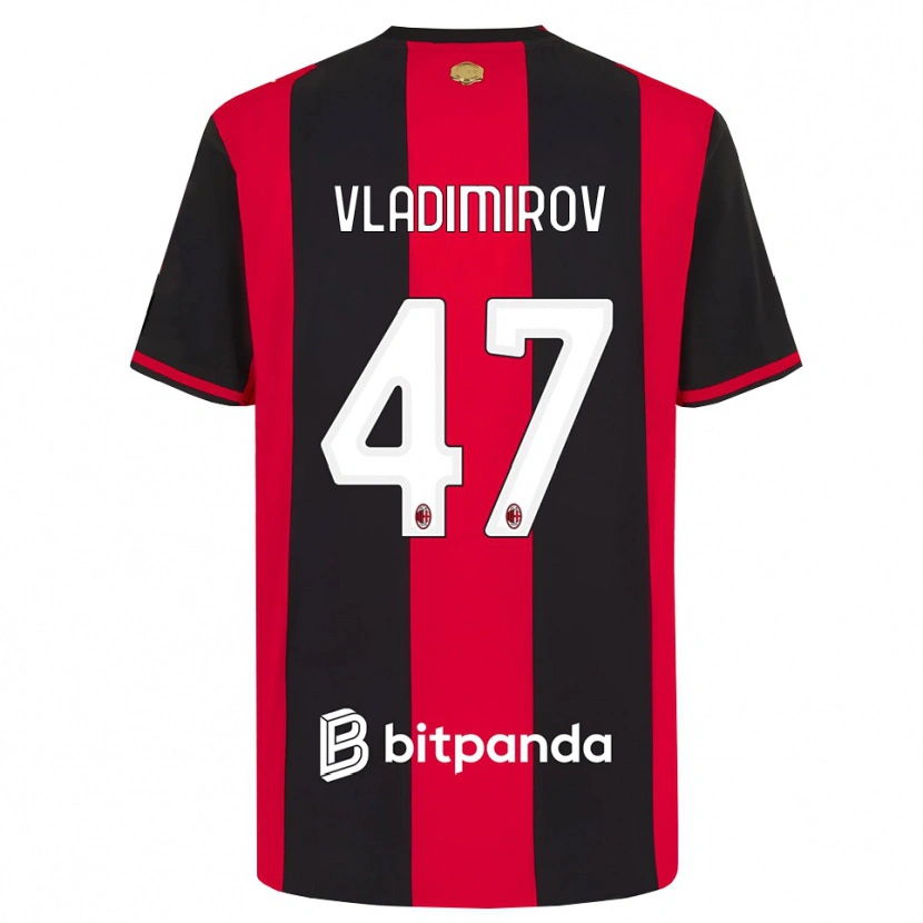 Danxen Homem Camisola Valeri Vladimirov #47 Vermelho Preto Branco Principal 2026/27 Camisa Brasil