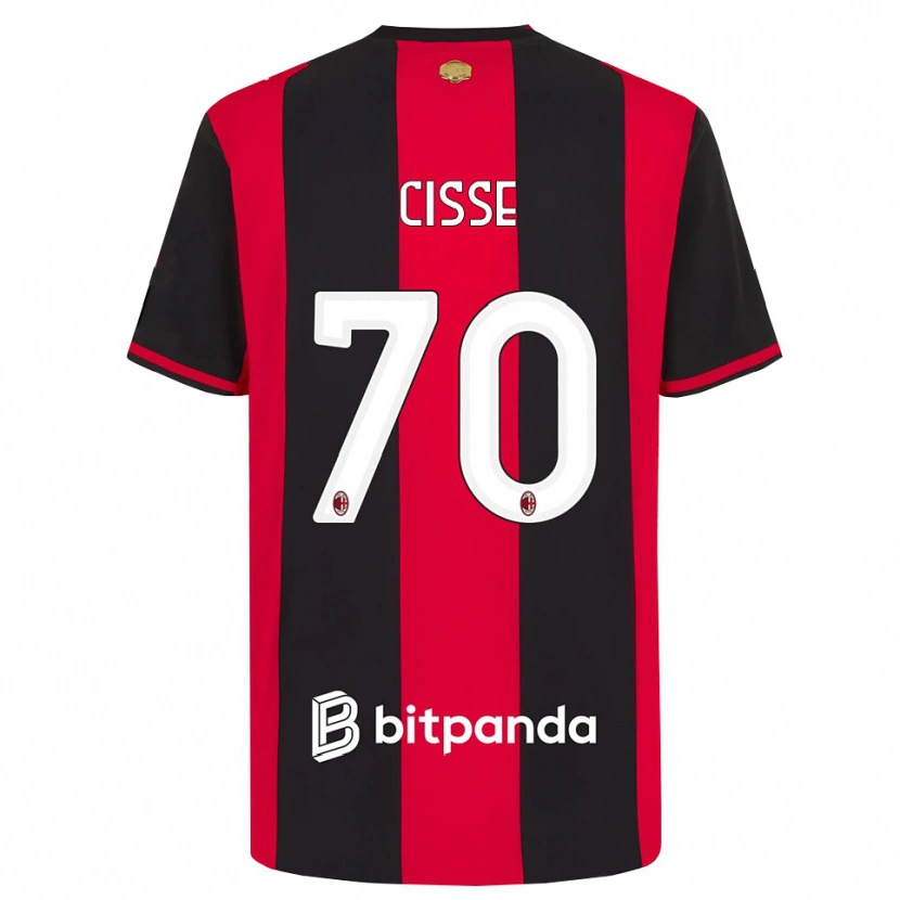 Danxen Homem Camisola Alphadjo Cissè #70 Vermelho Preto Branco Principal 2026/27 Camisa Brasil