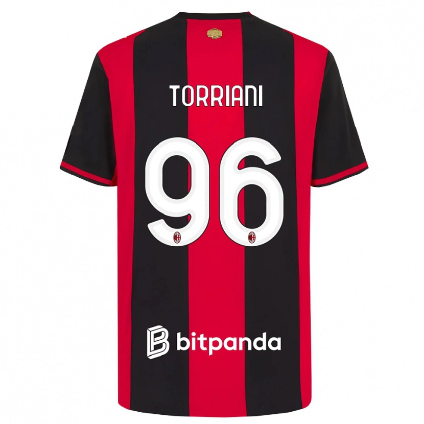 Danxen Homem Camisola Lorenzo Torriani #96 Vermelho Preto Branco Principal 2026/27 Camisa Brasil