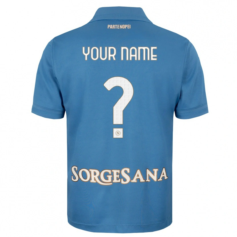 Danxen Homem Camisola Seu Nome #0 Azul Bruma Branco Principal 2026/27 Camisa Brasil