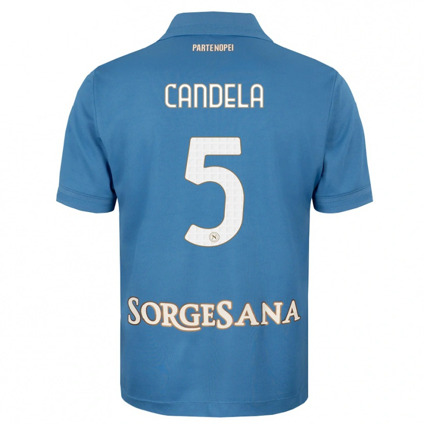 Danxen Homem Camisola Ivan Candela #5 Azul Bruma Branco Principal 2026/27 Camisa Brasil