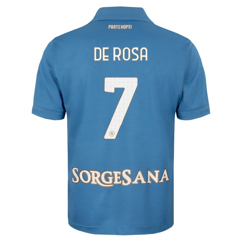 Danxen Homem Camisola Vincenzo De Rosa #7 Azul Bruma Branco Principal 2026/27 Camisa Brasil