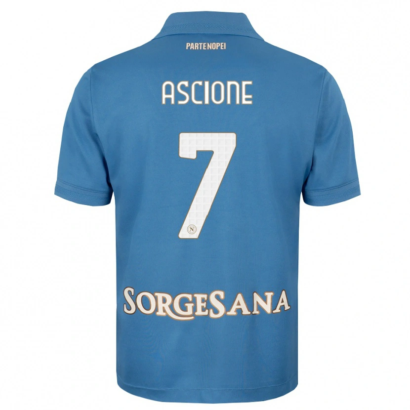 Danxen Homem Camisola Simone Ascione #7 Azul Bruma Branco Principal 2026/27 Camisa Brasil