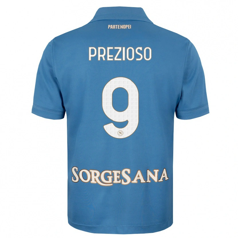 Danxen Homem Camisola Vittorio Prezioso #9 Azul Bruma Branco Principal 2026/27 Camisa Brasil