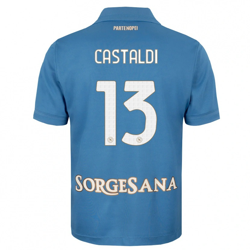 Danxen Homem Camisola Ciro Castaldi #13 Azul Bruma Branco Principal 2026/27 Camisa Brasil
