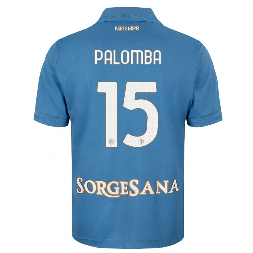 Danxen Homem Camisola Fabio Palomba #15 Azul Bruma Branco Principal 2026/27 Camisa Brasil