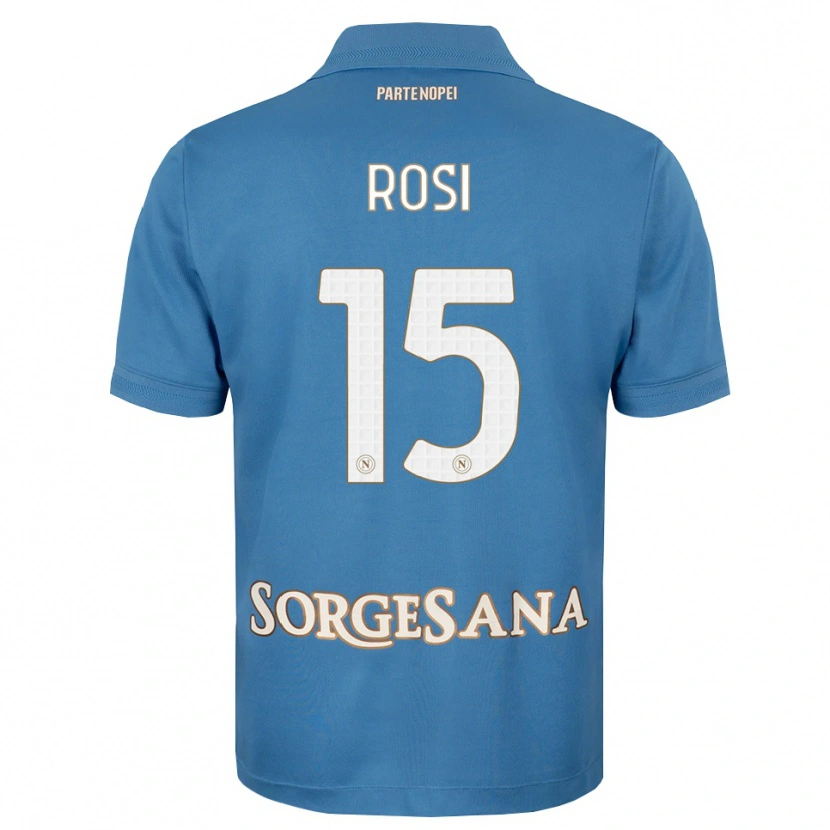 Danxen Homem Camisola Pasquale Rosi #15 Azul Bruma Branco Principal 2026/27 Camisa Brasil