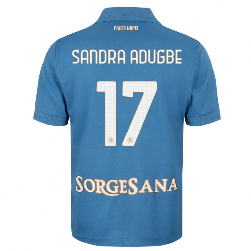 Danxen Homem Camisola Olamide Sandra Adugbe #17 Azul Bruma Branco Principal 2026/27 Camisa Brasil